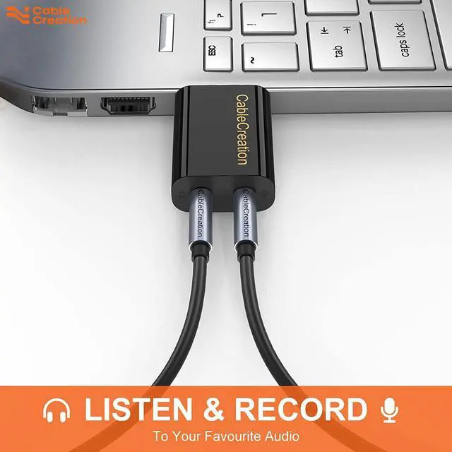 Alt view image 3 of 7 - WRIARICH USB Audio Adapter with 3.5mm Jack, CableCreation USB External Stereo Sound Card with 3.5mm Earphone and Microphone for PS4, PS5, Windows, Mac, Linux, Plug and Play, Black