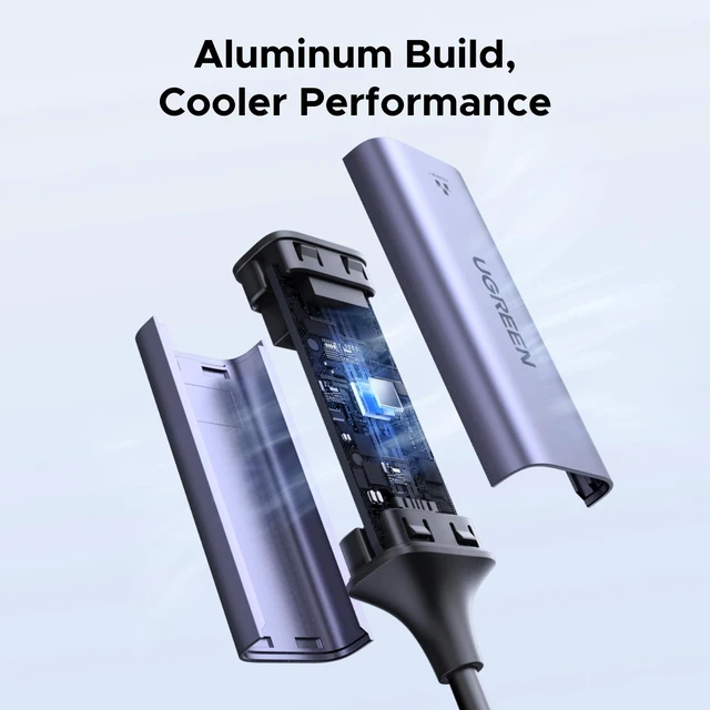 Alt view image 5 of 7 - USB C to Ethernet Adapter, Plug and Play 1Gbps Ethernet Adapter, Aluminum Case, (Thunderbolt 4/3 Compatible) to RJ45 Network Dongle, Compatible for MacBook Pro/Air, iPhone 17 Pro/Max, iPad, XPS