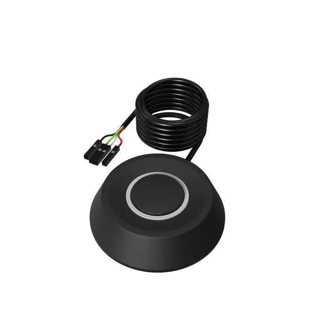 Alt view image 5 of 7 - WRIARICH PC Power Button Desktop PC Computer Case Power Switch On Off HDD Push Computer Host Button Supply Supplies with 2m Cables