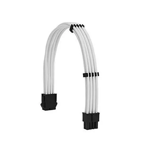 Alt view image 2 of 7 - WRIARICH Sleeve Extension Power Supply Cable Kit 18AWG EPS 8-P+PCI-8-P with Cable Combs for PSU to Motherboard/GPU (White PCI 8+EPS 8)