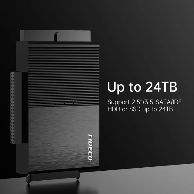 Alt view image 4 of 7 - Vszerda USB 3.0 to SATA or IDE Adapter, Hard Drive Adapter Cable Universal for 2.5/3.5 inch SATA HDD/SSD & IDE HDD with 12V Power Adapter