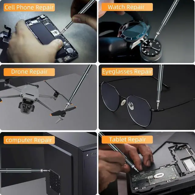 Alt view image 6 of 7 - Small Precision Screwdriver Set,50 in 1 Professional Magnetic Mini Screwdriver Repair Tool Kit for PC,Computer,Laptop,Iphone,Cell Phone,MacBook,Tablet,Watch,Eyeglasses Electronic Ring Doorbell