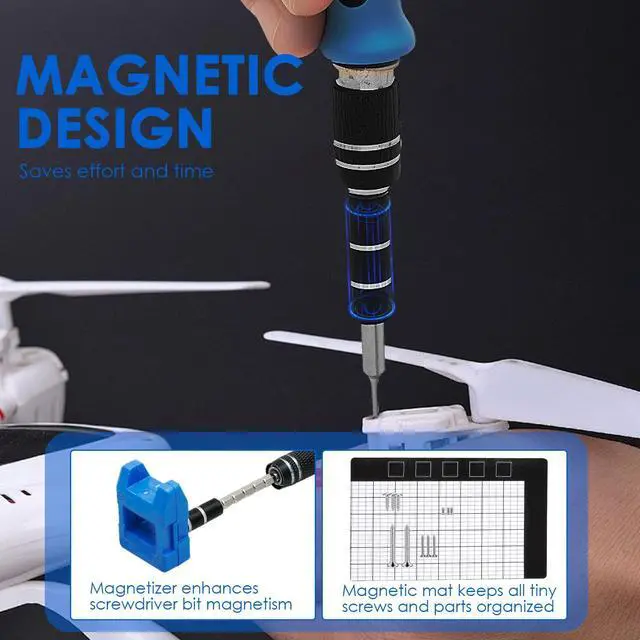 Alt view image 6 of 7 - WRIARICH Electronics Precision Screwdriver Sets 141PCS Magnetic Repair Tool Kit with 120 Bits for iPhone, MacBook, Computer, Laptop, PC, Tablet, PS4, PS5, Xbox, Game Console
