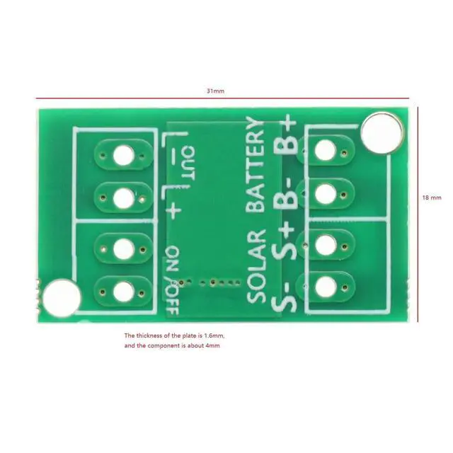 Alt view image 5 of 6 - WRIARICH 5PCS Solar Charge Controller Auto Light Control Circuit Switch Lithium Battery Charging Board Module