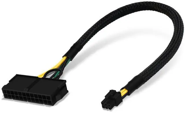 Main image of WRIARICH 24 Pin to 6 Pin ATX PSU Power Adapter Cable for Dell Motherboard with 6 Pin Port 13.3-inch(34cm)