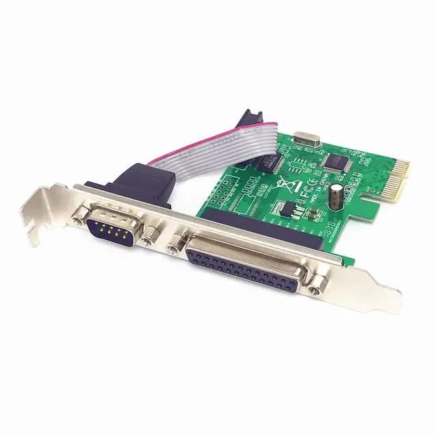 Alt view image 4 of 6 - WRIARICH PCIe Combo Serial Parallel Expansion Card PCI Express to Printer LPT Port RS232 Com Port Adapter IEEE 1284 Controller Card WCH382 Chip for Desktop PC Windows 10 with Low Bracket