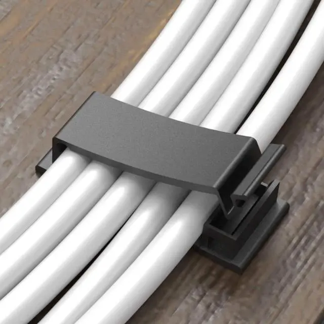 Alt view image 6 of 7 - WRIARICH Cable Clips with Strong Self-Adhesive, XIAOXI Multipurpose Wire Clamps for Cable Management and Cable Runs, TV PC Wire Holder Sticky Tidy - (20pcs)