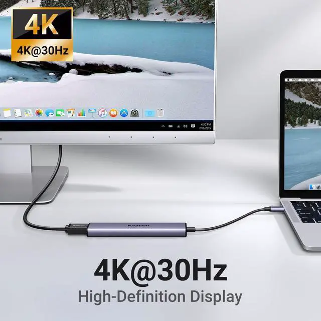 Alt view image 5 of 7 - WRIARICH USB C Hub 5 in 1 Multiport USB Adapter 4K HDMI, 100W Power Delivery, 3 USB-A Data Ports, USB C Dongle for MacBook Pro/Air M5/M4/M3/M2/M1, iPad Pro, iMac, iPhone 16 Pro/Pro Max, XPS, Thinkpad
