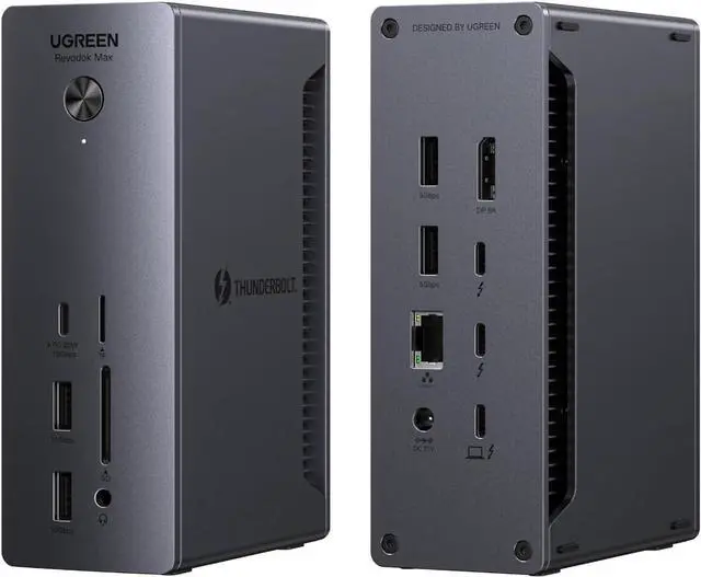 Main image of WRIARICH Thunderbolt 4 Dock 13-in-1 40Gbps Docking Station with Dual 4K@60Hz Single 8K Display, 90W Charging for Laptop, 2.5GbE, SD/TF 4.0. Revodok Max 213 for MacBook Surface Pro and More