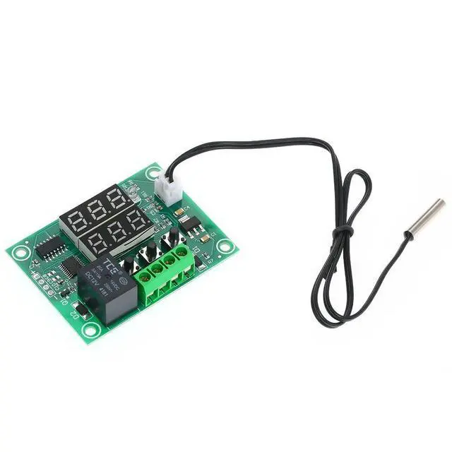 Alt view image 4 of 7 - WRIARICH XH-W1219 Digital Temperature Controller Dual Digital Thermostat Thermometer Heating & Cooling Control Module Dual Digital Temperature Control Module PCB Board