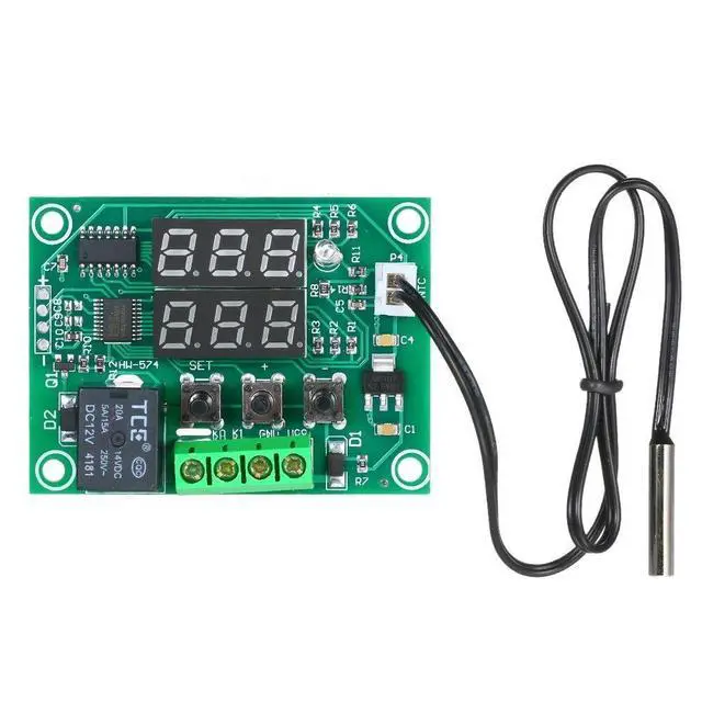 Alt view image 6 of 7 - WRIARICH XH-W1219 Digital Temperature Controller Dual Digital Thermostat Thermometer Heating & Cooling Control Module Dual Digital Temperature Control Module PCB Board