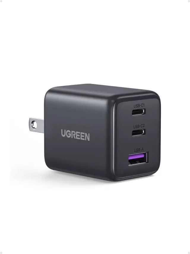 Main image of WRIARICH 3-Port 30W USB C Charger, GaN II Compact iPhone Charger Fast Charging, Type C Power Adapter for iPhone 17/16/15 Series, Galaxy S26/S25/24, iPad, MacBook Neo/Air, Matt Black