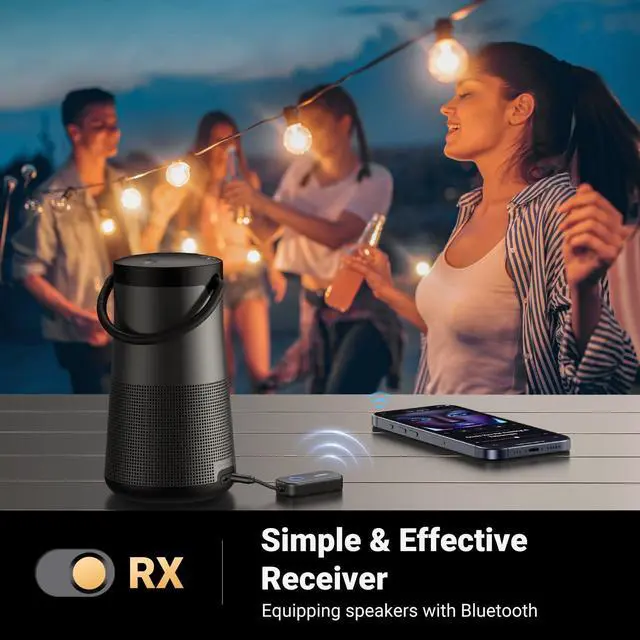 Alt view image 6 of 7 - Airplane Bluetooth 5.2 Transmitter Adapter for Airpods or Headphones Dual Pairs, 2-in-1 Wireless Bluetooth 3.5mm Aux Audio Transmitter/Receiver for Flight, TV, Car Stereo, Treadmill, MP3 Player