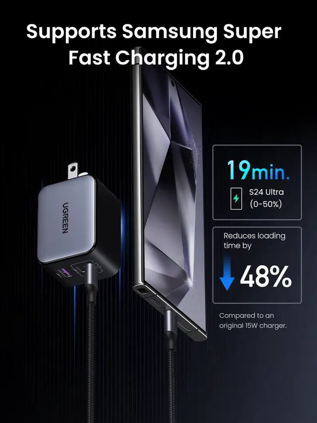Alt view image 6 of 7 - WRIARICH Nexode X 65W GaN USB C Wall Charger, 3-Port PPS Ultra Compact Foldable Fast Charger for MacBook Pro/Air, iPhone 17/16/15 Series, Galaxy S25/S24, Pixel 10/9, iPad Pro, Steam Deck