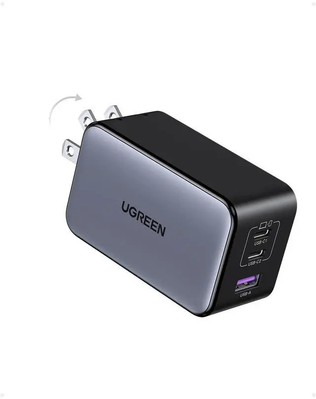 Main image of WRIARICH X 100W GaN USB C Wall Charger, 3-Port Foldable Compact PPS Fast Power Adapter for MacBook Pro, iPad Pro/Air, iPhone 17/16/15 Series, Galaxy S25/S24 Ultra, Pixel 10/9, Steam Deck