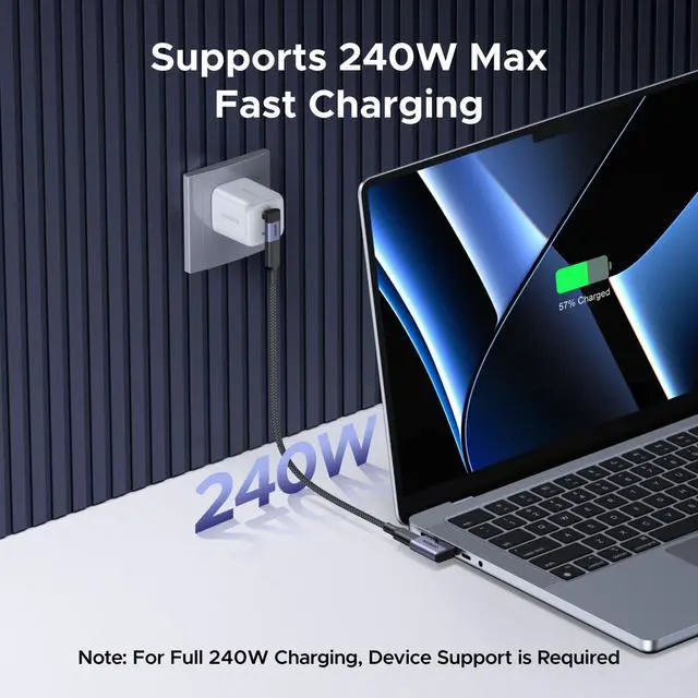 Alt view image 4 of 7 - WRIARICH 40Gbps Right Angle USB C Adapter Combo, 2-Pack 90 Degree USB-C Adapter Compatible with MacBook Pro/Air, Steam Deck, Switch, ROG Ally, Thunderbolt 4, iPhone 16/17, iPad