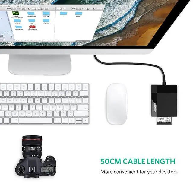 Alt view image 4 of 7 - WRIARICH SD Card Reader USB 3.0 Card Hub Adapter 5Gbps Read 4 Cards Simultaneously CF, CFI, TF, SDXC, SDHC, SD, MMC, Micro SDXC, Micro SD, Micro SDHC, MS, UHS-I (Black)