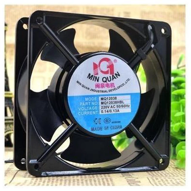 Alt view image 2 of 5 - For Minquan motor MQ12038HBL2 \/ HSL2 220V 12CM axial fan industrial chassis fan cooling fan