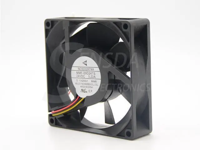 Alt view image 2 of 7 - WRIARICHN EW original For Mitsubishi drive fan NC5332H74A Melco MMF-09D24TS MM6 9025 DC 24V 0.22A server cooling fan PLC ABB fan