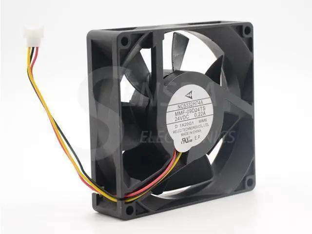 Alt view image 5 of 7 - WRIARICHN EW original For Mitsubishi drive fan NC5332H74A Melco MMF-09D24TS MM6 9025 DC 24V 0.22A server cooling fan PLC ABB fan