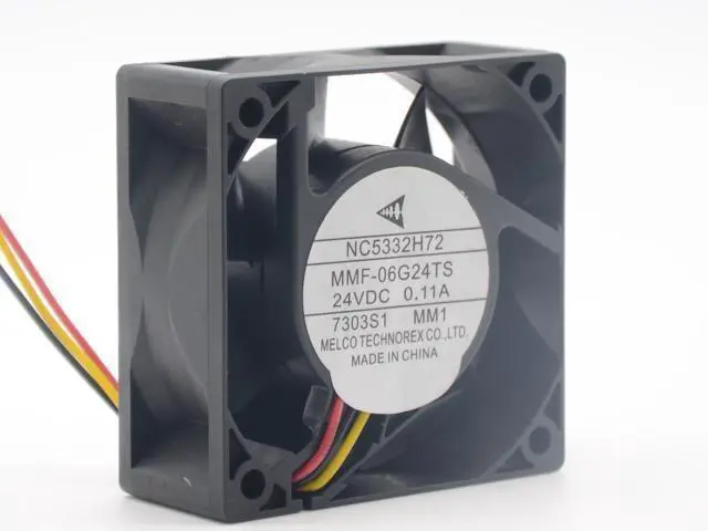 Alt view image 2 of 6 - WRIARICH Mitsubishi Converter fan NC5332H72 Melco MMF-06G24TS-MM1 24V 0.11A ABB Fan PLC cooling fan
