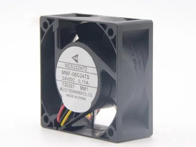 Alt view image 3 of 6 - WRIARICH Mitsubishi Converter fan NC5332H72 Melco MMF-06G24TS-MM1 24V 0.11A ABB Fan PLC cooling fan