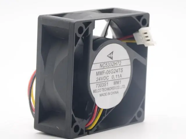 Alt view image 6 of 6 - WRIARICH Mitsubishi Converter fan NC5332H72 Melco MMF-06G24TS-MM1 24V 0.11A ABB Fan PLC cooling fan