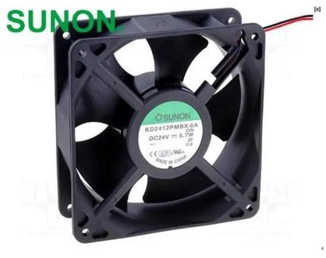 Main image of WRIARICH KD2412PMBX-6A 24V 6.7W 12CM 12038 converter cooling fan Cooling fan
