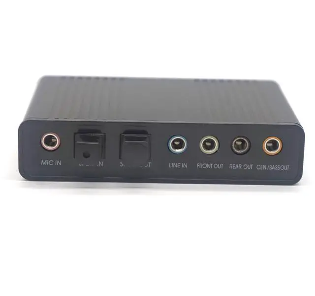 Alt view image 6 of 7 - WRIARICH Professional USB Sound Card 6 Channel 5.1 Optical External Audio Card Converter CM6206 Chipset for Laptop Desktop