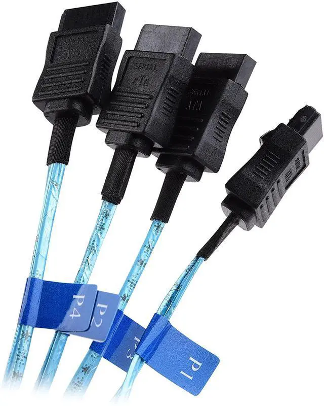 Alt view image 4 of 7 - WRIARICH Cable Matters Internal Mini SAS to SATA Reverse Breakout Cable (SFF-8087 to SATA) 1.6 Feet