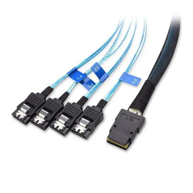 Main image of WRIARICH Cable Matters Internal Mini SAS to SATA Reverse Breakout Cable (SFF-8087 to SATA) 1.6 Feet