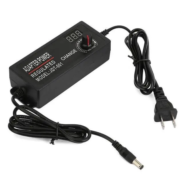 Main image of WRIARICH Oumefar AC/DC Power Supply Adapter Universal 9-24V Voltage Display Speed regulating Power Supply with Voltage Adjustment knob for Motor Speed Control
