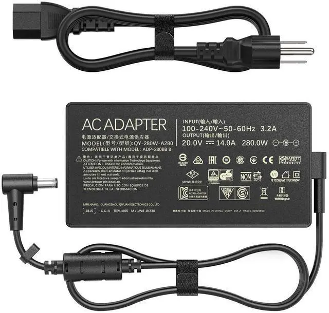 Main image of LIFKAHY 280W ADP-280EB B AC Charger Compatible with Asus Rog Flow X16 Rog Strix G15 G16 G17,14A/20V AC Adapter Rog Strix G18 Rog Strix Scar 15 17 SE ROG Zephyrus M16 Tuf Gaming A16 (6.0 X 3.7mm)