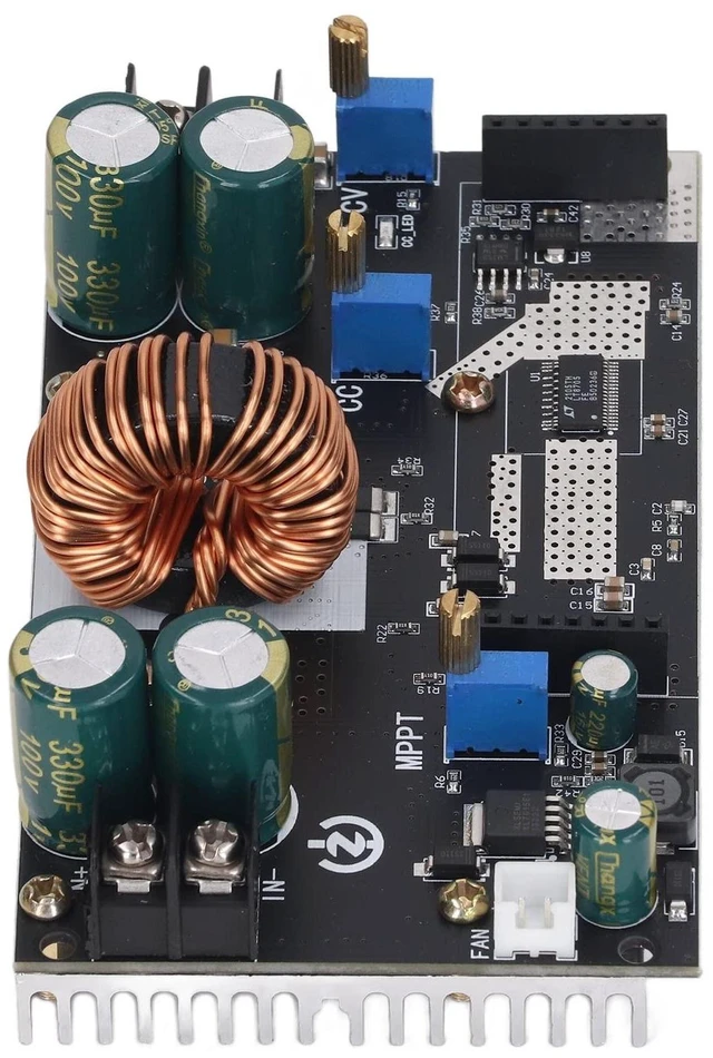Main image of Vszerda Boost Buck Converter, Automatic 300w 20a Dc 780v Input Dc 1.479v Output Regulator Mppt Module for Solar Charging, Lithium Battery Charging, Led Constant Current Drive