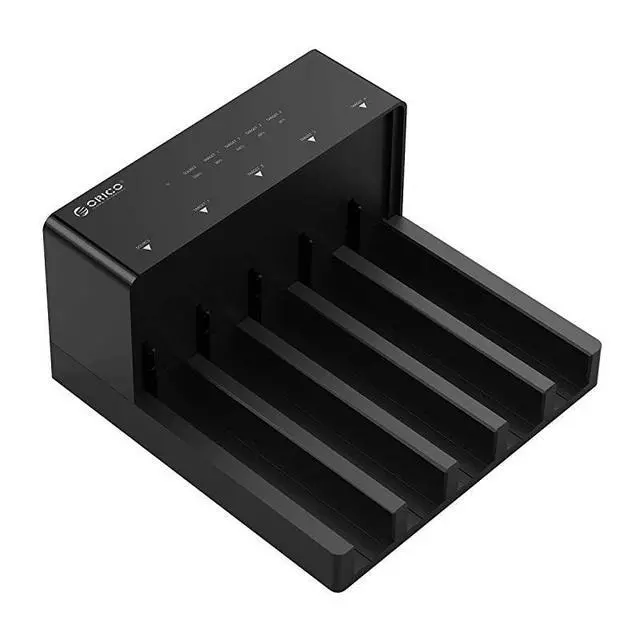 Alt view image 2 of 7 - WRIARICH USB 30 to SATA External Hard Drive 5 Bay Docking Station with Duplicator Offline Clone Function for 25 or 35in HDD SSD Support 5X 10 TB