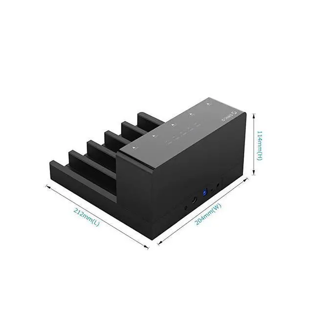 Alt view image 7 of 7 - WRIARICH USB 30 to SATA External Hard Drive 5 Bay Docking Station with Duplicator Offline Clone Function for 25 or 35in HDD SSD Support 5X 10 TB