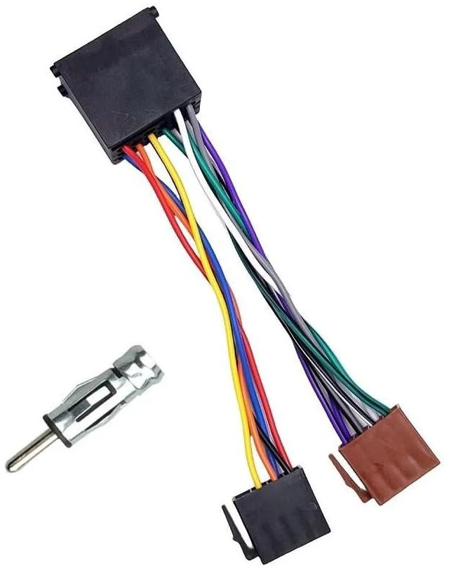 Alt view image 6 of 8 - 16-Pin ISO Radio Wire Cable Car Stereo Power Speaker Adapter for BMW 3 E30 E36 E46 E34 /5 E39 /7 E32/8 E31 Antenna Connector,Android Car Stereo Harness Adapter ISO Car Radio Stereo Wiring Harness