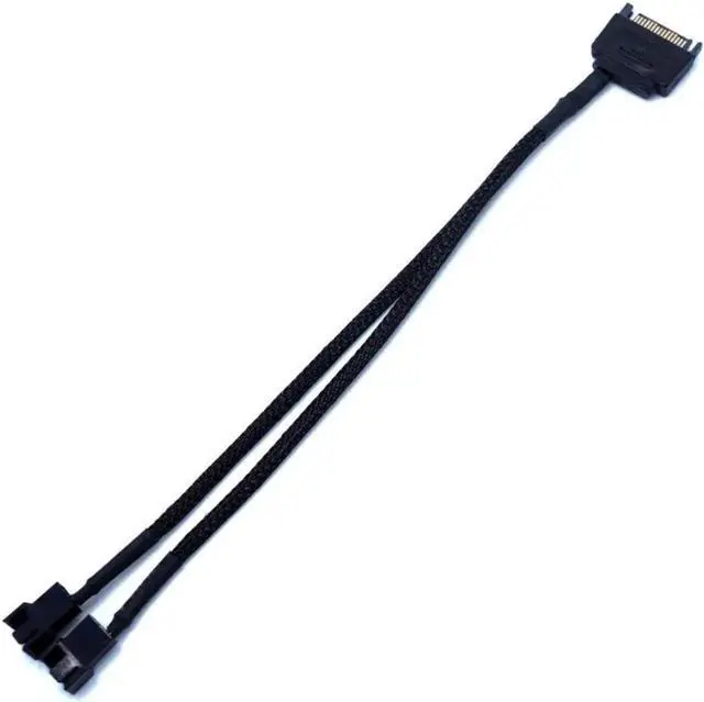 Main image of WRIARICH 1 to 2 Splitter SATA to 3Pin & 4Pin Fan Adapter Cable for Motherboard CPU Cooling