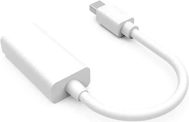 Alt view image 3 of 4 - WRIARICH White Passive Mini DisplayPort to HDMI Adapter, Thunderbolt MDP to HDMI Converter Supports 1080P Full HD