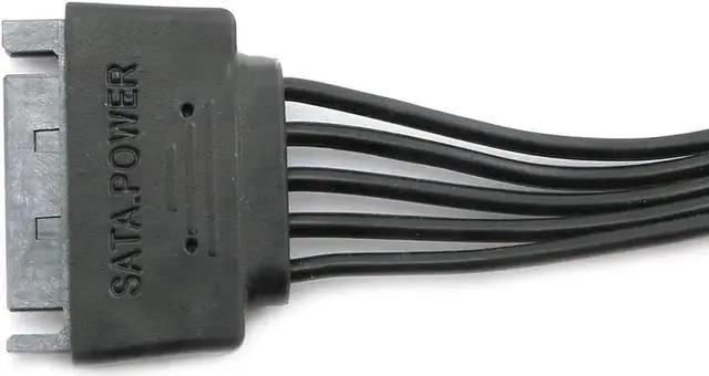 Alt view image 3 of 6 - WRIARICH 24-inch (60CM) 15Pin SATA Power Splitter Cable, 1 Male to 5 Female SATA Power Extension Cord for HDD & SSD