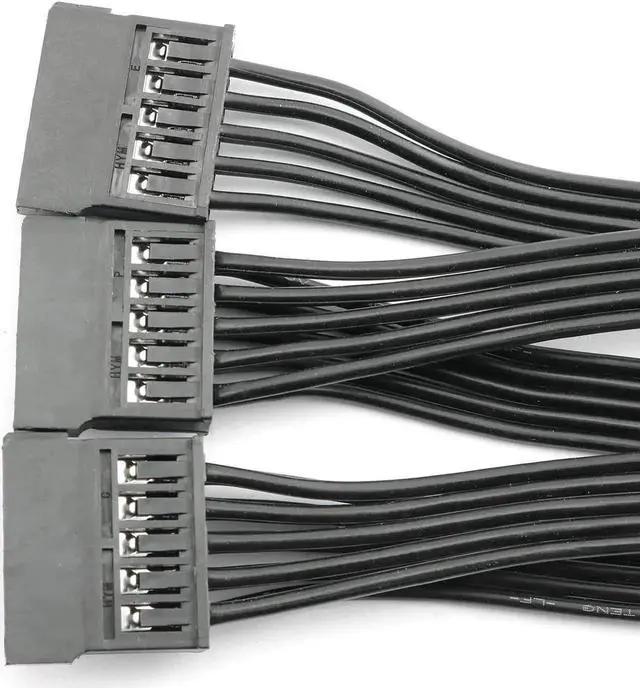 Alt view image 2 of 6 - WRIARICH 24-inch (60CM) 15Pin SATA Power Splitter Cable, 1 Male to 5 Female SATA Power Extension Cord for HDD & SSD