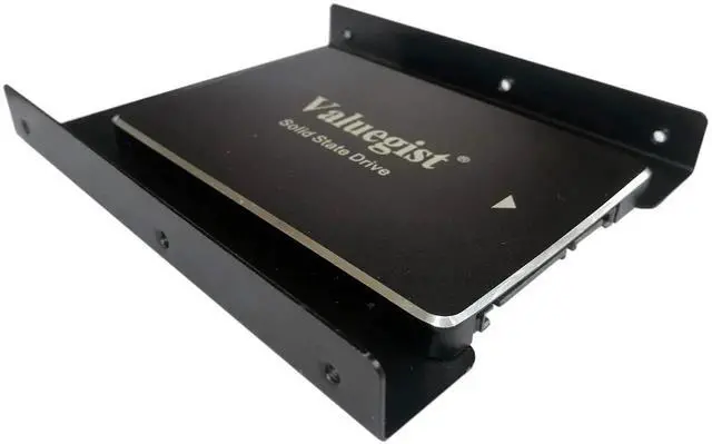 Alt view image 4 of 6 - WRIARICH 2.5" to 3.5" Metal Hard Drive Mounting Bracket Kit, Includes SATA 3.0 6Gbps Data Cable for SSD & HDD