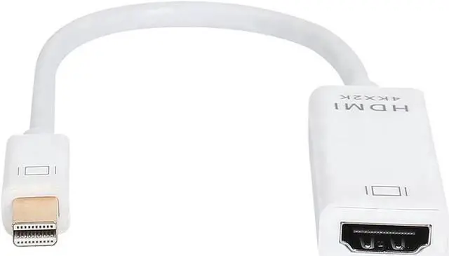 Main image of WRIARICH White Passive Mini DP 1.2 to HDMI Adapter, Supports 4K 3840×2160@30Hz