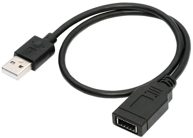 Main image of WRIARICH 1.31FT USB2.0 Male to Type-E Key-A Female Extension Cable, Mainboard Header to Front Panel Type-C Port Adapter