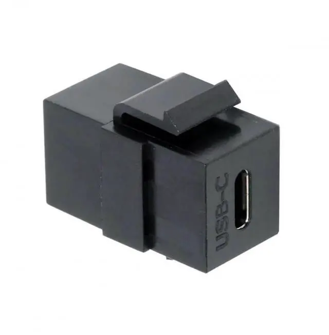 Main image of WRIARICH USB 2.0 Type-C Female to Female Keystone Jack Coupler Adapter, Snap-in USB-C Extension Connector for Standard Wall Plate Panel USB Cable Wiring