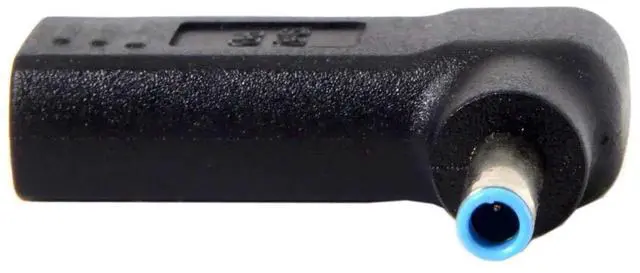 Main image of WRIARICH USB 3.1 Type-C to DC 4.5x3.0mm Adapter, 90 Degree Angled PD Emulator Trigger for HP Dell Laptop Charging