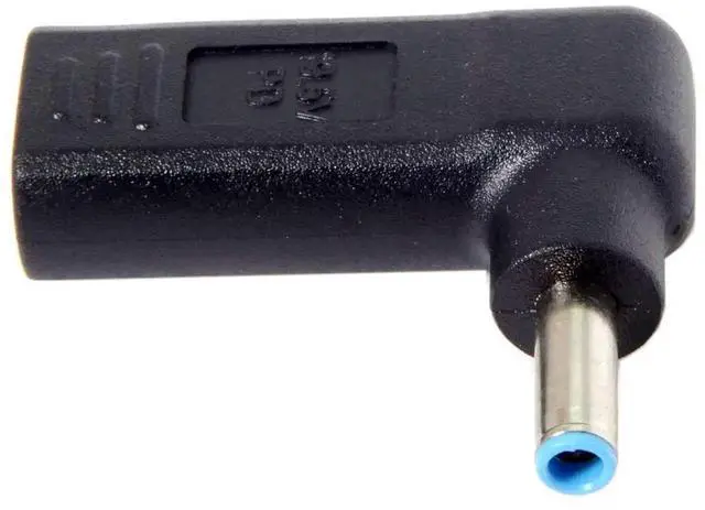 Alt view image 2 of 6 - WRIARICH USB 3.1 Type-C to DC 4.5x3.0mm Adapter, 90 Degree Angled PD Emulator Trigger for HP Dell Laptop Charging