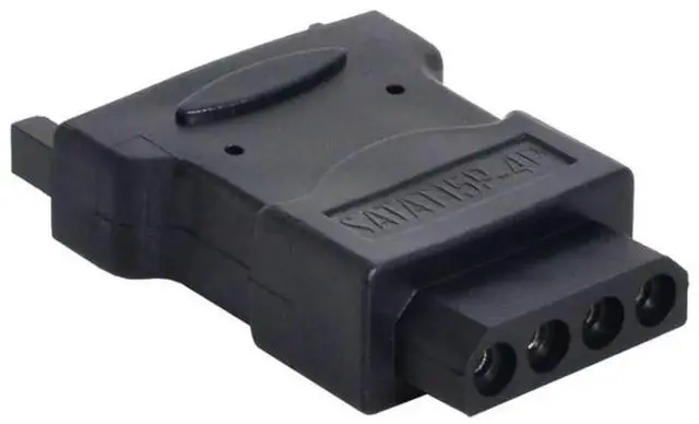 Alt view image 2 of 7 - WRIARICH 15Pin SATA Male to Molex IDE 4Pin Female Power Adapter Cable