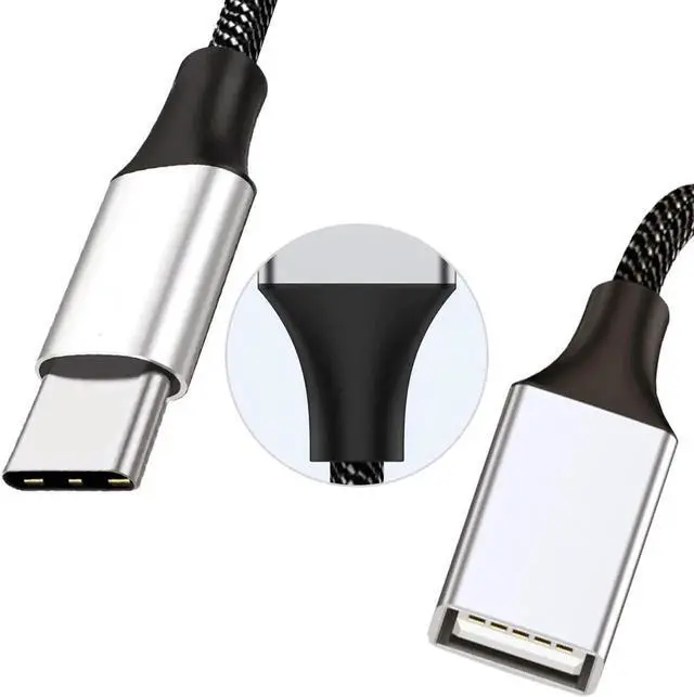 Alt view image 7 of 7 - WRIARICH 0.8FT USB-C Male to Dual USB-A 2.0 Female OTG Splitter Adapter, 2-Port Type-C Hub for Phones, Laptops & Game Consoles