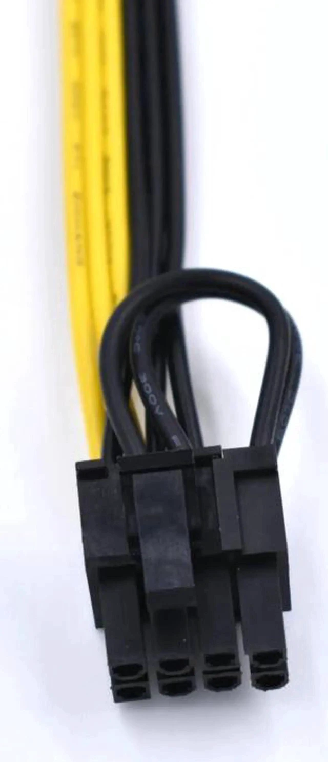 Alt view image 3 of 3 - WRIARICH 4-Pin to PCIe 8-Pin (6+2) GPU Power Adapter Cable, 18AWG Wire, 20cm Length